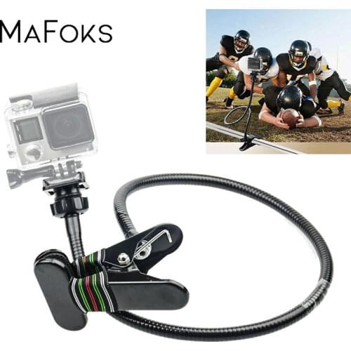 Adjustable Clamp with 68cm Gooseneck Extension Flexible Jaw Clip Mount Bracket for Gopro Hero 7 6 5 4 3 SJCAM SJ4000 Xiaomi Yi