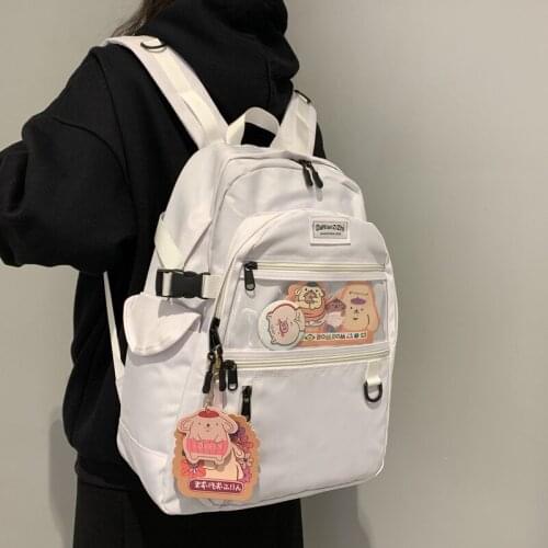 Kawaii Anime Backpack High School Student School Bag Korean Stylish Women Bagpack Harajuku Style Backpack Large Capacity Bookbag