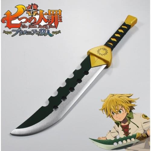 The Seven Deadly Sins Dragons Sin of Wrath Meliodas Dagger LostVayne Halloween Anime Game Cosplay Costume Props