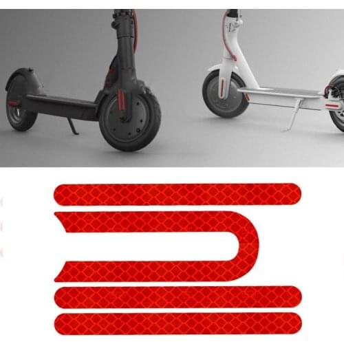 Scooter Reflective Sticker Frame Pedal Sticker Front and Rear Wheel Sticker for Xiaomi Mijia M365 Electric Scooter
