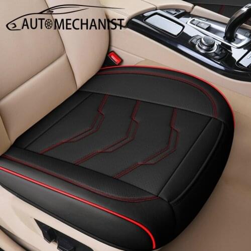 Universal PU Leather Car Seat Cover Breathable Automobiles Protect Seat Cushion Vehicle Luxury Interior Non Slide Accessories