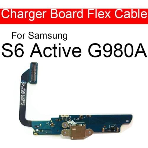 USB Charger Connector Flex Cable For Samsung Galaxy S6 Active G890A SM-G890A Usb Port Doack Board Replacement Repair Parts