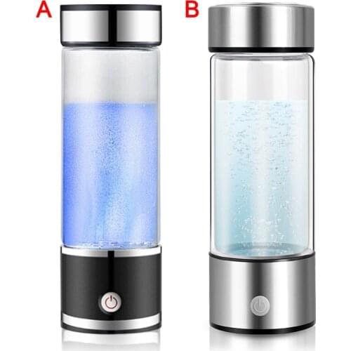 Hydrogen-Rich Water Ionizer Maker Cup Generator Glass Bottle Mug USB Charging 350ML/400ml-420ml RERI889