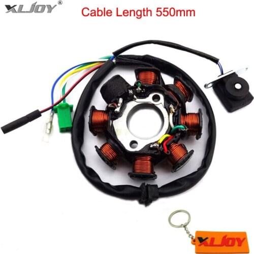 XLJOY GY6 125 Ignition Stator Magneto Coil 8 Poles Coils For GY6 125cc 150cc Moped Scooter ATV Go Kart Motocross