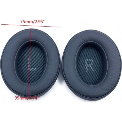 1Pair Leather Ear Pads Cushion Cover Earpads Replacement for V700 V700BT Headset T3LB