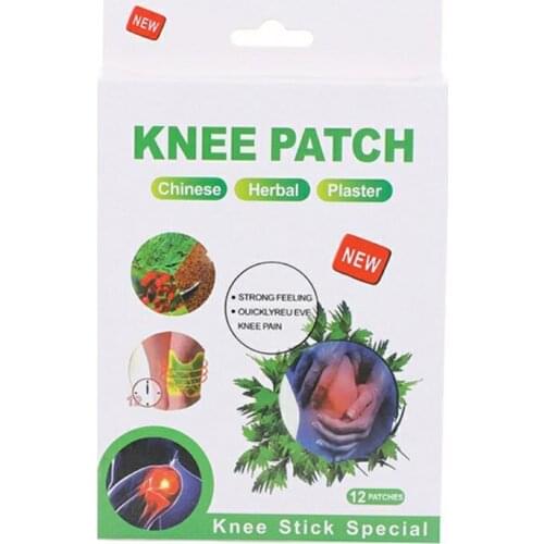 12Pcs Pain Relief Knee Plaster Sticker Patch Wormwood Extract Knee Arthritis Patch Knee Plaster Sticker For Knee