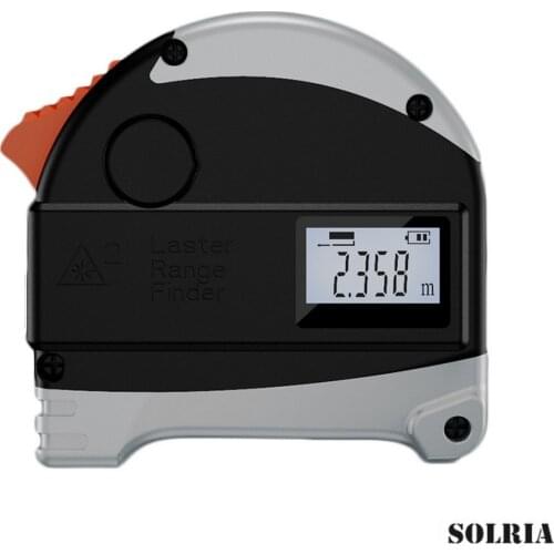 2-in-1 Laser Distance Meter with LCD Digital Display Digital Laser Tape Measure 131ft/40m Measuring Tape 5m USB Charging