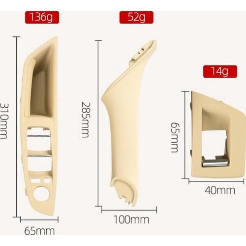 BMW Car Door Handle F10 F18 5 Series 2010-2017 Car Interior Left Interior Driver Interior Trim Cover Door Handle Kit Accessories