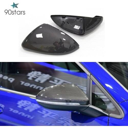 Replacement Type Golf 7 Carbon Fiber Car Side RearView Mirror Covers Trim for Volkswagen VW Golf 7 VII MK7 GTI R 2014 - 2019