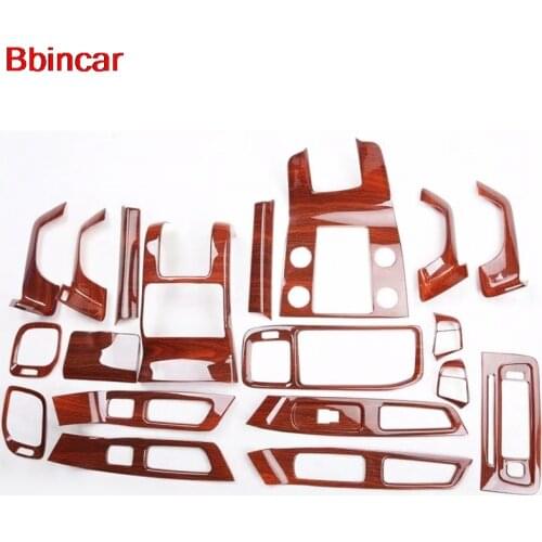 Bbincar ABS Wood Paint For Volvo S60 2014 to 2018 Interior Door Panel Front AC Vent Middle Armrest Box Rear Trim Styling