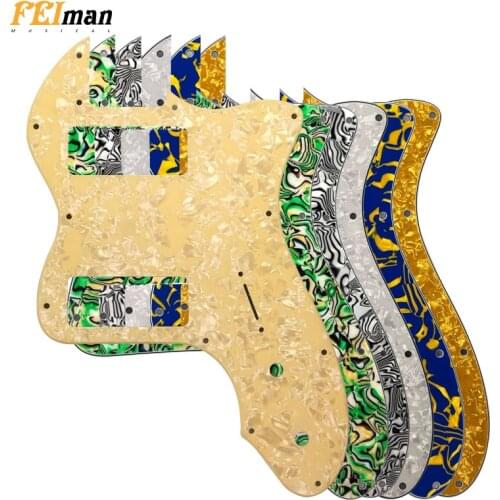 Pleroo Guitar Parts pickguard For Fender US Player Telecaster Tele Deluxe Guitar Pick guard With P90 humbucker Scratch Plate