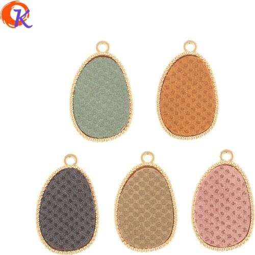 Cordial Design 100Pcs 17*28MM Jewelry Accessories/Hand Made/Charms/Drop Shape/Leather Effect/DIY Jewelry Making/Earring Findings