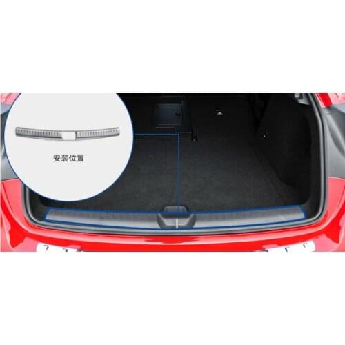 For Mercedes-Benz GLA 200 220 X156 2015 2016 2017 Stainless Steel Rear Inner Door Sill Bumper Protector Plate Cover Trim 2 Pcs