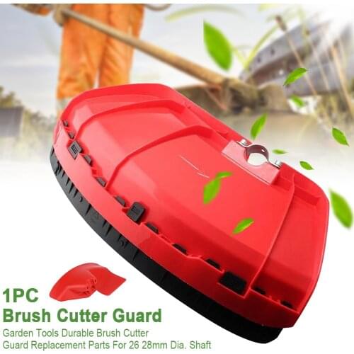 Brush Cutter Guard Grass Trimmer Shield Plastic Block Durable Garden Tools Weeder Machine Cover Red For 26 28mm Dia. Shaft