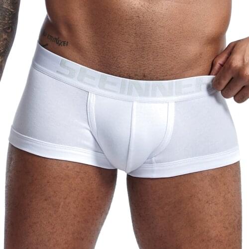 Male Panties Cotton Mens Underwear Boxers Shorts Breathable Man Boxer Solid Underpants Comfortable Men Underwear