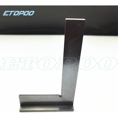 Stainless Steel 90 Degree Miter Angle Corner Ruler Wide Base Gauge Measuring Tools DIN875/2 Standard With Stop 160x100mm