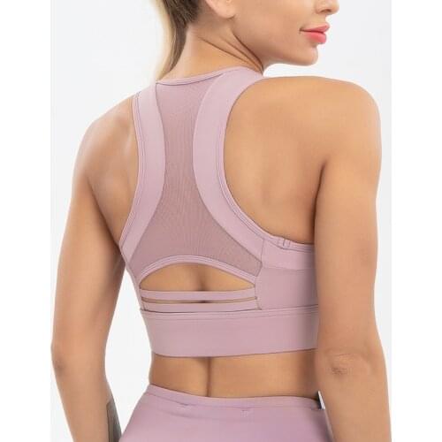 New Gym yoga running yoga sports underwear womens large gathered back fitness shockproof sports bra