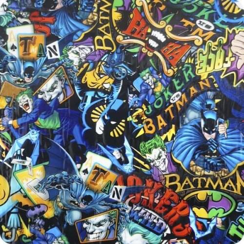 HOT-151 hydroprint film water transfer printing with Batman design measurements: width: 50cm. Length: 100cm