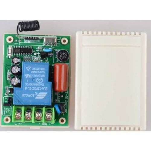 AC 220V 30A Relay Receiver Remote Control Switch 315/433mhz learning code ASK Smart Home B*roadlink TX Receiver Light Lamp LED