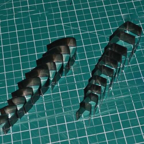 DIY designer 10pcs 10size common use leather craft belt end flat/sharp end die cut mould knife set