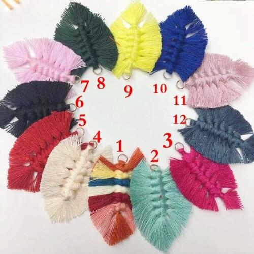 Boho Fringe Earrings Macrame Earrings,Bohemian JewelryTextile Fiber Art Handmade Lightweight