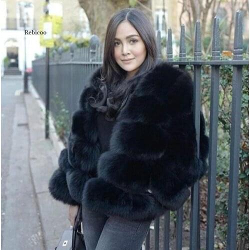 Womens fur coat imitation rabbit fur winter grass mink faux fur coat ladies artificial fur hooded plus size womens jacket 5xl