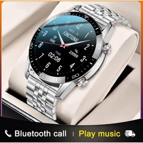 2021 New Bluetooth call Smart Watch Men Heart Rate Blood Pressure Information Reminder Waterproof Smart Watch For Xiaomi Huawei