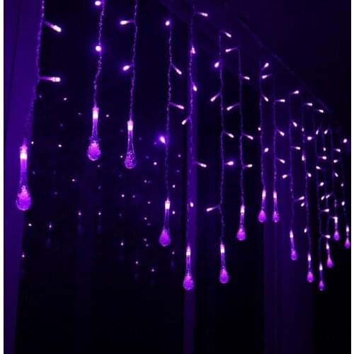 5M 216 leds LED Water Drop String Lights LED Fairy Light Wedding Christmas Party Festival Outdoor Indoor Decor. Lamps