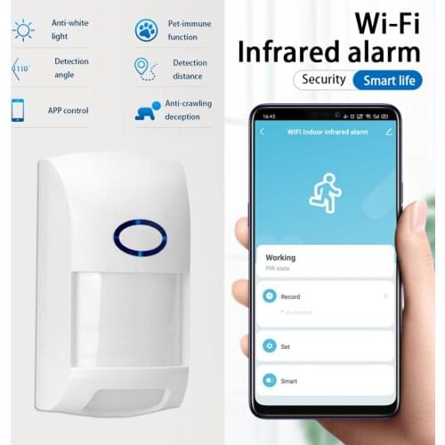 Tuya Smart WiFi Infrared Detectors Motion Sensor Alarm Compatible Wireless Home Security System With Tuya APP Smart Home Control