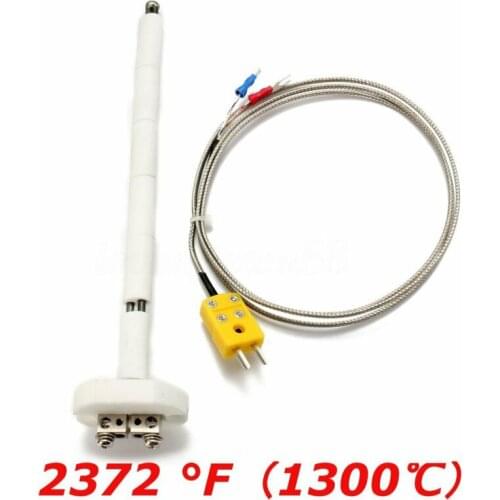 Universal K-Type Thermocouple Block Ceramic Kiln Probe 2372/1300 Degree F/C 11G High Tool Temperature Controller New