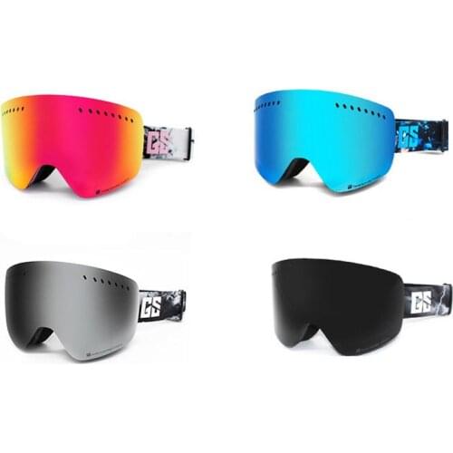 Adult Snow glasses double anti-fog cola card myopia large spherical UV Ski goggles Snowboarding mountaineering Skiing mirror