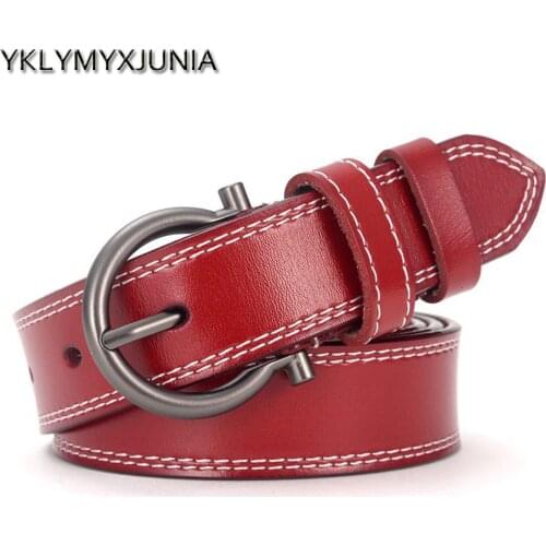 YKLYMYXJUNIA Women's Leather Belts