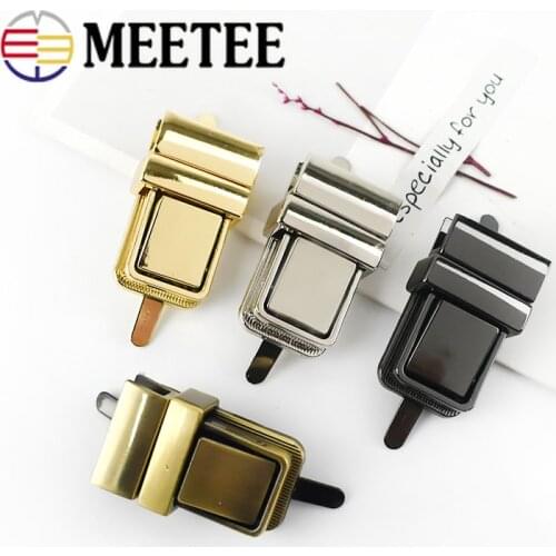 2/4pcs 36x23mm Metal Press Push Locks Women Bag Spring Lock Snap Decorative Clasps Closure DIY Accessories