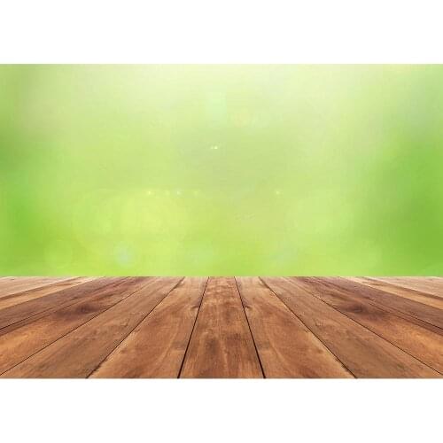 Green Bokeh Wooden Plank Photography Backdrop Vinyl Fond Background for Portrait Children Baby Pets Toy Photocall Photo Studio