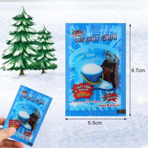 1pcs Artificial Snow Instant Snow Powder Snowflake Super Absorbent Frozen Magic Party Frozen Party Wedding Decoration Christmas