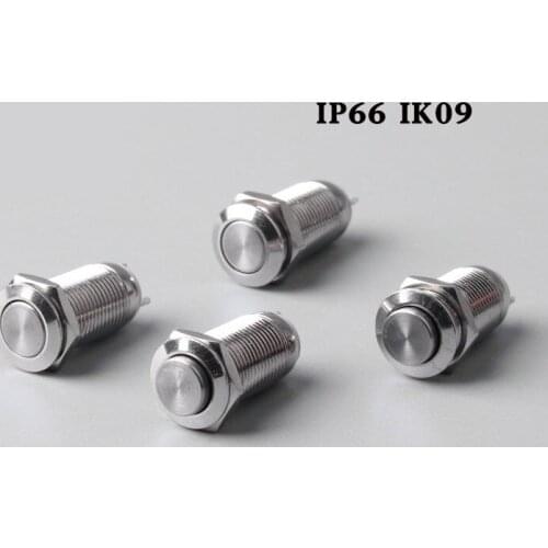 10MM Metal Push button Switch Montary Latching Switch 2 Pin 220V