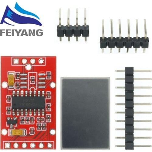 10pcs/lot HX711 Dual-channel 24-bit A/D Conversion Weighing Sensor Module with Metal Shied