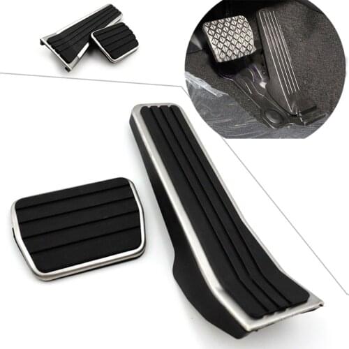 2PCS Car Accelerator Pads Fuel Gas Brake Foot Pedal Rubber Cover For Mazda 3 Axela CX-30 2019-2020 LHD Only Auto Styling Set