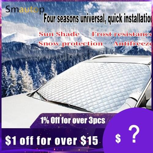 Car Covers Car Windscreen Cover Anti Snow Frost Ice Windshield Dust Protector Heat Sun Shade Ice Large Snow Dust Protector