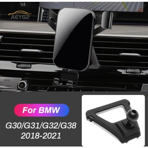 Car Mobile Phone Holder For BMW G30 G31 G38 5 Series G38 6GT 2018-2021 525 530 535 Auto Air Vent Outlet Mount Navigation Bracket