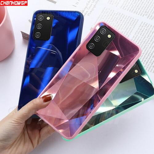 For Samsung Galaxy A02S Case Diamond Glitter Mirror Soft Silicon Phone Cases For Samsung A02S A 02S A025F 6.5'' Back Cover Coque
