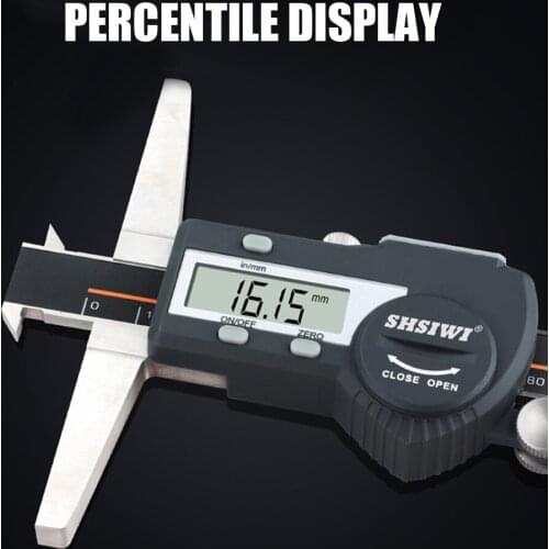 SH-5113 Double Hook Digital Depth Gauge 0-150/200/300 Groove Electronic Measurement