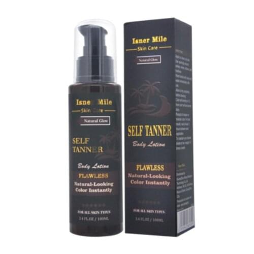 Long Lasting Sunless Tanning Self Tan Organic Self Tanner Natural Tan Mousse Long Lasting Bronze Fake Tan Body Lotion 100ML