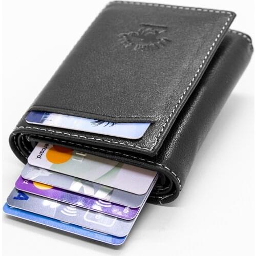 Lederax NWP Genuine Leather Automatic Card Holder & Wallet