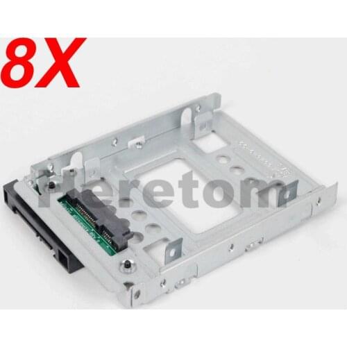 8PCS 2.5" to 3.5" SATA SSD HDD Adapter Tray MicroServer 654540-001 for G10 774026-001 651314-001 Gen8/gen9 N54L N40L N36 x7k8w