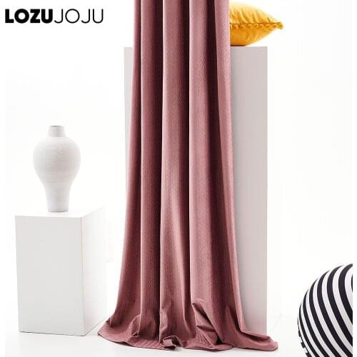 LOZUJOJU Blackout Curtains for living room Simplicity Bedroom Kitchen Finished Blinds Modern Geometry Solid Color Nordic Drape