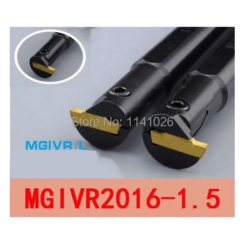 MGIVR2016-1.5 Internal Grooving Turning Lathe Boring Bar Tool Holder For Lathe Machine CNC Cutting Turning Tool Set Holder MGIVR