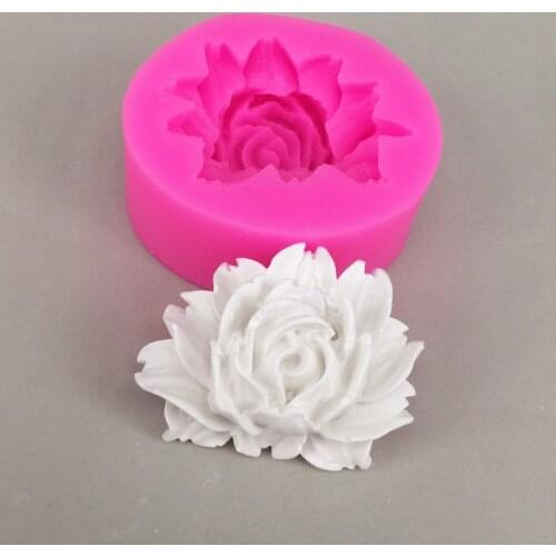 Reusable Silicone Mold Flower For Cake Decoration Tool Soap Mold Sugar Candy Craft Plaster Aroma Mold
