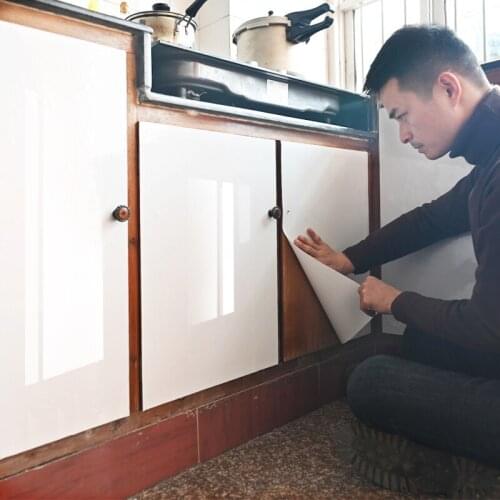 Furniture Renovation Stickers Thickened Self Adhesive Wallpaper PVC Wall Stickers Tinting Film Kitchen Waterproof Films Sticker