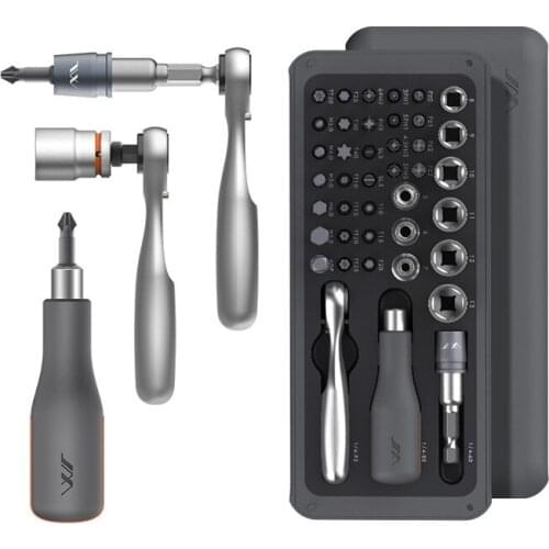 41Pcs/Set Screwdriver S2 Magnetic Bits Ratchet Wrench Screwdrivers Kit DIY Household Screwdriver Set Repair Sleeve Tool